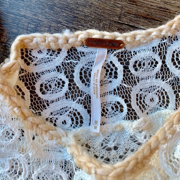 ❤️SOLD Free People boho Dreamy lace tunic dress - Picture 4 of 8